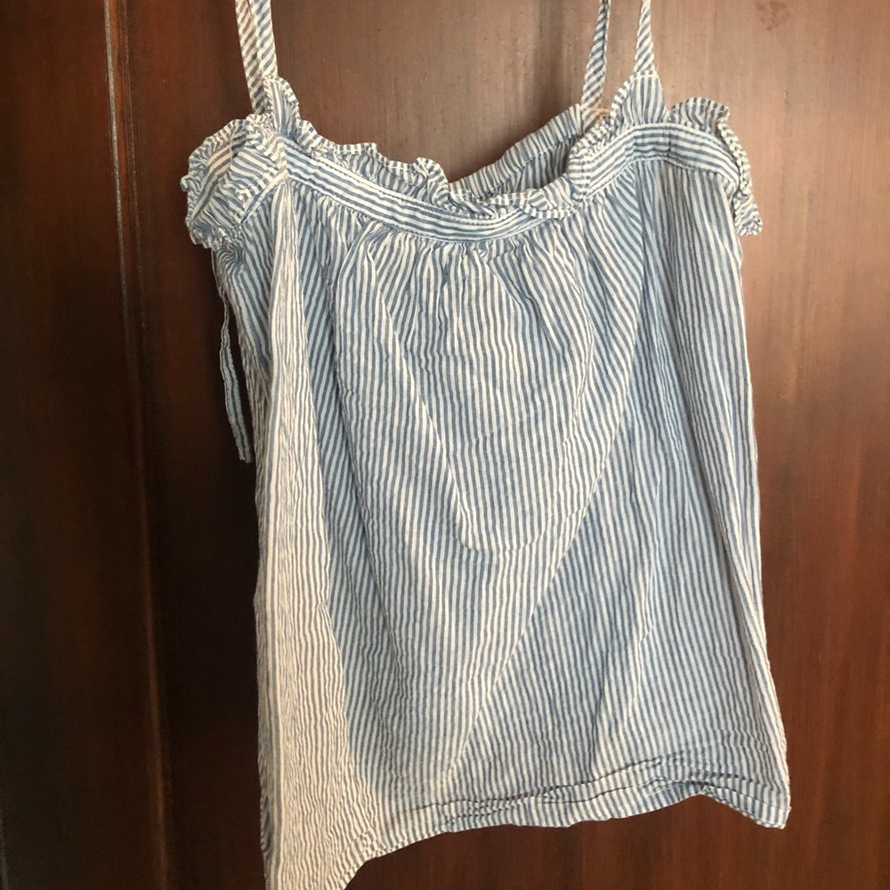 Madewell seersucker tank top